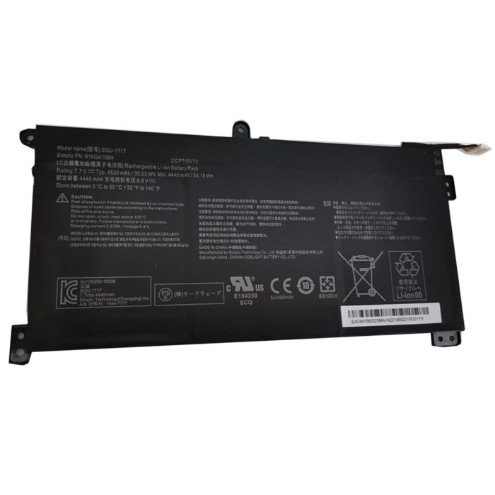 Kompatibel laptop batteri til SIMPLO SQU-1717 Kompatibel laptop batteri SIMPLO til SQU-1717
