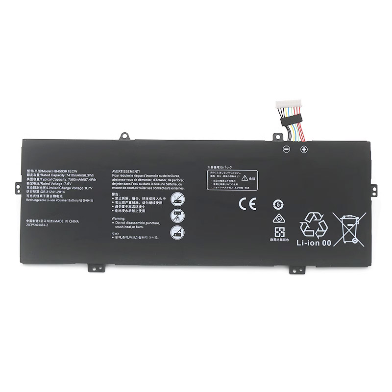 Kompatibel laptop batteri til Huawei HB4593R1ECW Kompatibel laptop batteri Huawei til HB4593R1ECW