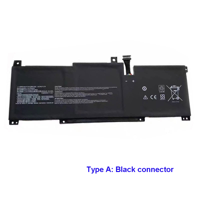 Kompatibel laptop batteri til MSI MS-14D1 Kompatibel laptop batteri MSI til MS-14D1